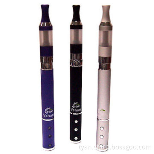 Black 350mAh Bluetooth Electronic Cigarettes with 1.6mL Atomizer, 3.2-4.2V